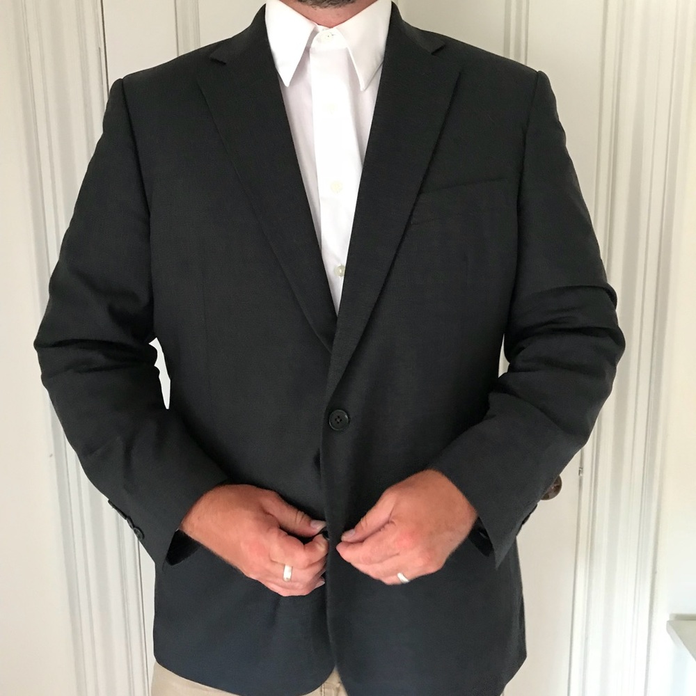 Brooks brothers 346 gray wool blazer 46r